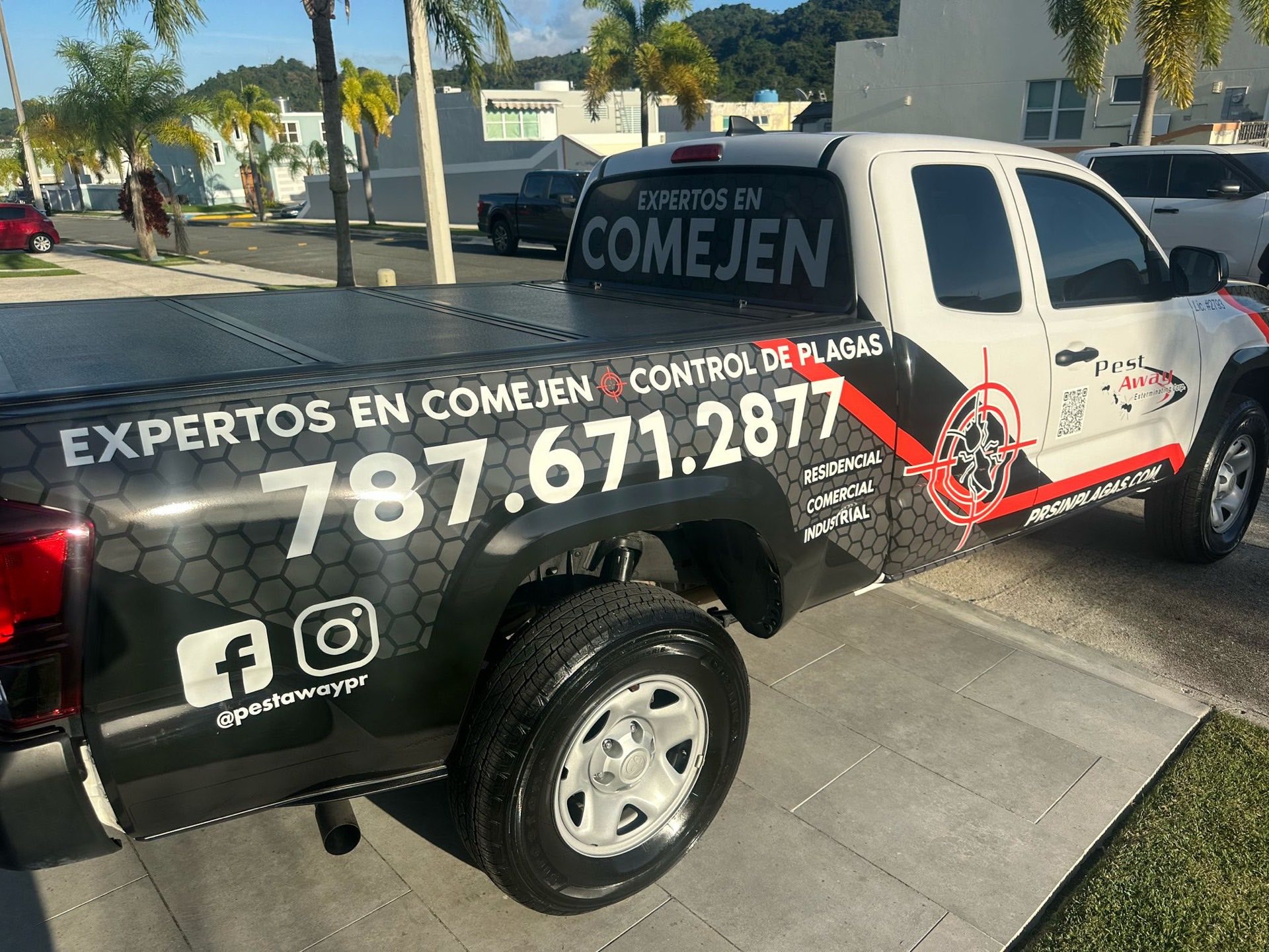 Truck Pest Away con rotulación Expertos en Comején